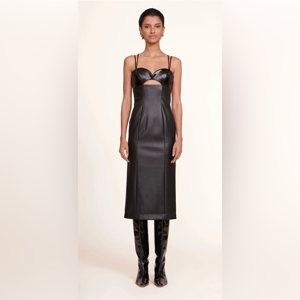 Staud Leather Dress NWT